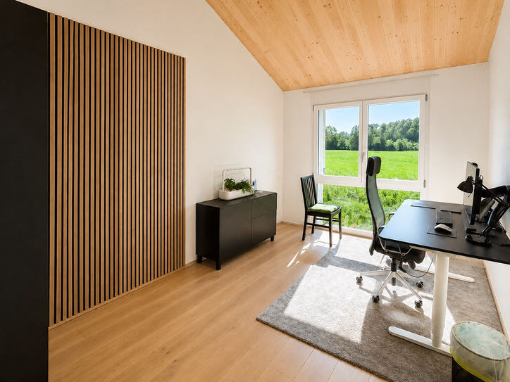 Homeoffice mit Blick ins Grüne